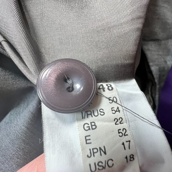 VTG📌Gerry Weber Timeless and Elegant Silver Gray Business Blazer -Suit Jacket - Picture 13 of 15